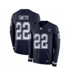 Youth Nike Dallas Cowboys 22 Emmitt Smith Limited Navy Blue Therma Long Sleeve NFL Jersey Youth Nike Dallas Cowboys 22 Emmitt Smith Limited Navy Blue Therma Long Sleeve NFL Jersey