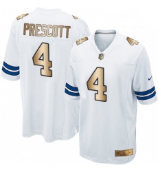 Youth Nike Dallas Cowboys 4 Dak Prescott Elite WhiteGold NFL Jersey Youth Nike Dallas Cowboys 4 Dak Prescott Elite WhiteGold NFL Jersey
