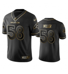 Broncos 58 Von Miller Black Men Stitched Football Limited Golden Edition Jersey Broncos 58 Von Miller Black Men Stitched Football Limited Golden Edition Jersey