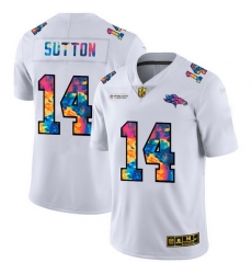 Denver Broncos 14 Courtland Sutton Men White Nike Multi Color 2020 NFL Crucial Catch Limited NFL Jersey Denver Broncos 14 Courtland Sutton Men White Nike Multi Color 2020 NFL Crucial Catch Limited NFL Jersey