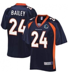 Denver Broncos #24 Champ Bailey Navy Game Jersey Stitched Hof Patch Denver Broncos #24 Champ Bailey Navy Game Jersey Stitched Hof Patch