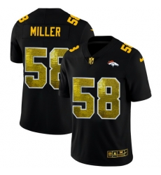 Denver Broncos 58 Von Miller Men Black Nike Golden Sequin Vapor Limited NFL Jersey Denver Broncos 58 Von Miller Men Black Nike Golden Sequin Vapor Limited NFL Jersey