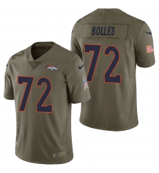 Denver Broncos #72 Garett Bolles Olive 2017 Salute to Service Limited Jersey Denver Broncos #72 Garett Bolles Olive 2017 Salute to Service Limited Jersey