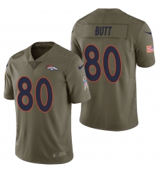 Denver Broncos #80 Jake Butt Olive 2017 Salute to Service Limited Jersey Denver Broncos #80 Jake Butt Olive 2017 Salute to Service Limited Jersey