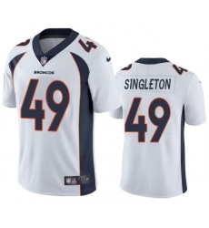 Men Denver Brocos Alex Singleton #49 White F U S E Stitched Limited NFL Jersey Men Denver Brocos Alex Singleton #49 White F U S E Stitched Limited NFL Jersey