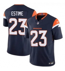 Men Denver Brocos Audric Estime #23 Navy 2024 F U S E Stitched Limited NFL Jersey Men Denver Brocos Audric Estime #23 Navy 2024 F U S E Stitched Limited NFL Jersey
