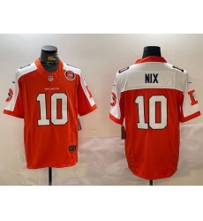 Men Denver Broncos 10 Bo Nix Orange 2024 F U S E Throwback Vapor Limited Alternate Stitched Football Jersey 1 Men Denver Broncos 10 Bo Nix Orange 2024 F U S E Throwback Vapor Limited Alternate Stitched Football Jersey 1
