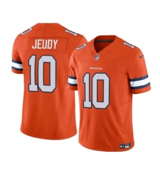 Men Denver Broncos 10 Jerry Jeudy Orange 2023 F U S E Vapor Untouchable Stitched Jersey Men Denver Broncos 10 Jerry Jeudy Orange 2023 F U S E Vapor Untouchable Stitched Jersey