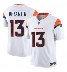 Men Denver Broncos 13 Pat Bryant II White 2025 Draft F U S E Vapor Limited Stitched Football Jersey Men Denver Broncos 13 Pat Bryant II White 2025 Draft F U S E Vapor Limited Stitched Football Jersey