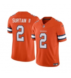 Men Denver Broncos 2 Pat Surtain II Orange 2023 F U S E Vapor Untouchable Stitched Jersey Men Denver Broncos 2 Pat Surtain II Orange 2023 F U S E Vapor Untouchable Stitched Jersey