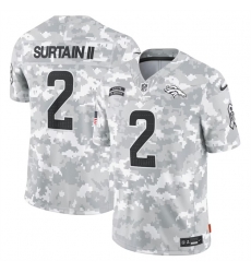 Men Denver Broncos 2 Patrick Surtain II 2024 Arctic Camo Salute To Service Limited Stitched Football Jersey Men Denver Broncos 2 Patrick Surtain II 2024 Arctic Camo Salute To Service Limited Stitched Football Jersey