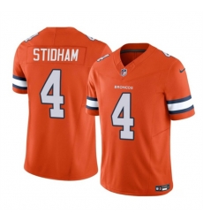 Men Denver Broncos 4 Jarrett Stidham Orange 2023 F U S E Vapor Untouchable Stitched Jersey Men Denver Broncos 4 Jarrett Stidham Orange 2023 F U S E Vapor Untouchable Stitched Jersey