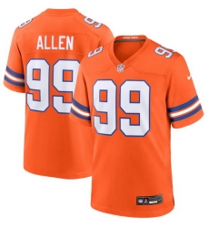 Men Denver Broncos 99 Zach Allen Orange Mile High Collection 1977 Throwback Stitched Jersey Men Denver Broncos 99 Zach Allen Orange Mile High Collection 1977 Throwback Stitched Jersey