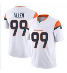 Men Denver Broncos 99 Zach Allen White F U S E Stitched Jersey Men Denver Broncos 99 Zach Allen White F U S E Stitched Jersey