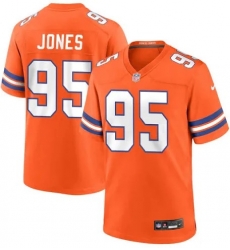 Men Denver Broncos Sai'Vion Jones #95 Orange Stitched F U S E Nike NFL Jersey