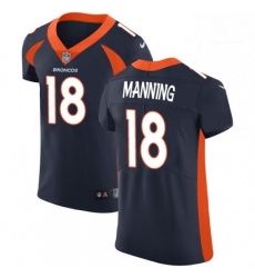 Men Nike Denver Broncos 18 Peyton Manning Navy Blue Alternate Vapor Untouchable Elite Player NFL Jersey Men Nike Denver Broncos 18 Peyton Manning Navy Blue Alternate Vapor Untouchable Elite Player NFL Jersey