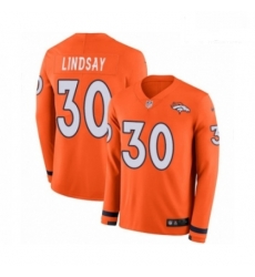 Men Nike Denver Broncos 30 Phillip Lindsay Limited Orange Therma Long Sleeve NFL Jersey Men Nike Denver Broncos 30 Phillip Lindsay Limited Orange Therma Long Sleeve NFL Jersey