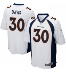 Men Nike Denver Broncos 30 Terrell Davis Game White NFL Jersey Men Nike Denver Broncos 30 Terrell Davis Game White NFL Jersey