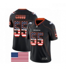Men Nike Denver Broncos 55 Bradley Chubb Limited Black Rush USA Flag NFL Jersey Men Nike Denver Broncos 55 Bradley Chubb Limited Black Rush USA Flag NFL Jersey