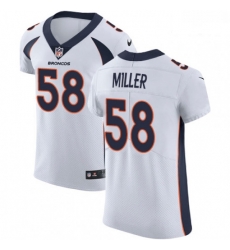 Men Nike Denver Broncos 58 Von Miller White Vapor Untouchable Elite Player NFL Jersey Men Nike Denver Broncos 58 Von Miller White Vapor Untouchable Elite Player NFL Jersey