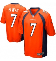 Men Nike Denver Broncos 7 John Elway Game Orange Team Color NFL Jersey Men Nike Denver Broncos 7 John Elway Game Orange Team Color NFL Jersey