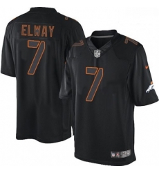 Men Nike Denver Broncos 7 John Elway Limited Black Impact NFL Jersey Men Nike Denver Broncos 7 John Elway Limited Black Impact NFL Jersey