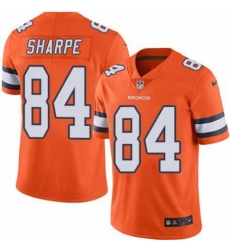 Men Nike Denver Broncos #84 Shannon Sharpe Orange Rush Limited Jersey Men Nike Denver Broncos #84 Shannon Sharpe Orange Rush Limited Jersey