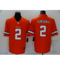 Men's Denver Broncos #2 Patrick Surtain II Nike Orange 2021 Draft First Round Pick Limited Jersey Men's Denver Broncos #2 Patrick Surtain II Nike Orange 2021 Draft First Round Pick Limited Jersey