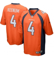 Mens Denver Broncos #4 Case Keenum Nike Orange Elite Jersey Mens Denver Broncos #4 Case Keenum Nike Orange Elite Jersey