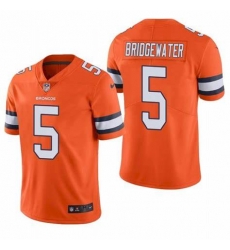 Men's Denver Broncos Teddy Bridgewater Orange Color Rush Jersey Men's Denver Broncos Teddy Bridgewater Orange Color Rush Jersey