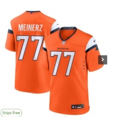 Men's Nike Quinn Meinerz #77 Orange Denver Broncos F U S E Stitched NFL Jersey Men's Nike Quinn Meinerz #77 Orange Denver Broncos F U S E Stitched NFL Jersey