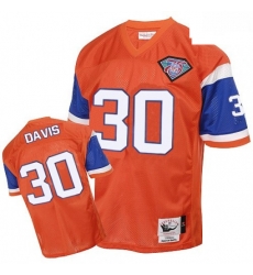 Mitchell And Ness Denver Broncos 30 Terrell Davis Orange Authentic Throwback NFL Jersey Mitchell And Ness Denver Broncos 30 Terrell Davis Orange Authentic Throwback NFL Jersey