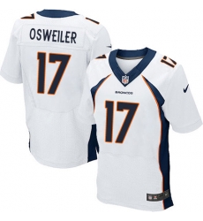 NEW Denver Broncos #17 Brock osweiler White Mens Stitched NFL New Elite Jersey NEW Denver Broncos #17 Brock osweiler White Mens Stitched NFL New Elite Jersey
