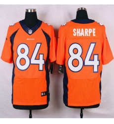 NEW Denver Broncos #84 Shannon Sharpe Orange Team Color Men Stitched NFL Elite jersey NEW Denver Broncos #84 Shannon Sharpe Orange Team Color Men Stitched NFL Elite jersey