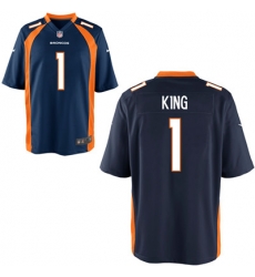 Nike Broncos #1 Marquette King Navy Elite Jersey Nike Broncos #1 Marquette King Navy Elite Jersey