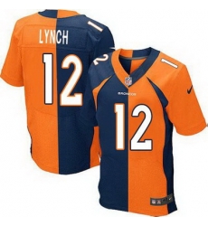 Nike Broncos #12 Paxton Lynch Orange Navy Blue Mens Stitched NFL Elite Split Jersey Nike Broncos #12 Paxton Lynch Orange Navy Blue Mens Stitched NFL Elite Split Jersey