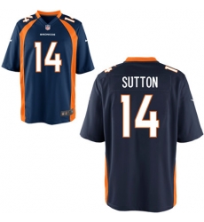 Nike Broncos #14 Courtland Sutton Navy Elite Jersey Nike Broncos #14 Courtland Sutton Navy Elite Jersey