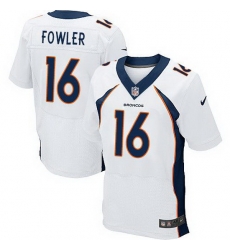 Nike Broncos #16 Bennie Fowler White Mens Stitched NFL New Elite Jersey Nike Broncos #16 Bennie Fowler White Mens Stitched NFL New Elite Jersey
