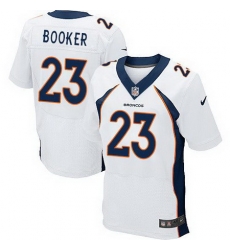 Nike Broncos #23 Devontae Booker White Mens Stitched NFL New Elite Jersey Nike Broncos #23 Devontae Booker White Mens Stitched NFL New Elite Jersey