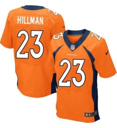 Nike Broncos #23 Ronnie Hillman Orange Team Color Mens Stitched NFL New Elite Jersey Nike Broncos #23 Ronnie Hillman Orange Team Color Mens Stitched NFL New Elite Jersey