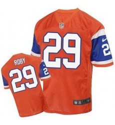 Nike Broncos #29 Bradley Roby Orange Throwback Mens Stitched NFL Elite Jersey Nike Broncos #29 Bradley Roby Orange Throwback Mens Stitched NFL Elite Jersey