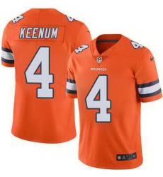 Nike Broncos 4 Case Keenum Orange Color Rush Limited Jersey Nike Broncos 4 Case Keenum Orange Color Rush Limited Jersey