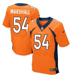 Nike Broncos #54 Brandon Marshall Orange Team Color Mens Stitched NFL New Elite Jersey Nike Broncos #54 Brandon Marshall Orange Team Color Mens Stitched NFL New Elite Jersey
