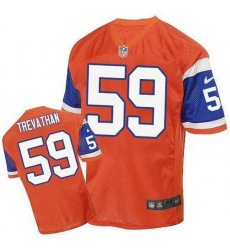 Nike Broncos #59 Danny Trevathan Orange Throwback Mens Stitched NFL Elite Jersey Nike Broncos #59 Danny Trevathan Orange Throwback Mens Stitched NFL Elite Jersey