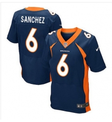 Nike Broncos #6 Mark Sanchez Navy Blue Alternate Mens Stitched NFL New Elite Jersey Nike Broncos #6 Mark Sanchez Navy Blue Alternate Mens Stitched NFL New Elite Jersey