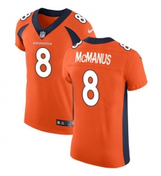 Nike Broncos #8 Brandon McManus Orange Team Color Mens Stitched NFL Vapor Untouchable Elite Jersey Nike Broncos #8 Brandon McManus Orange Team Color Mens Stitched NFL Vapor Untouchable Elite Jersey