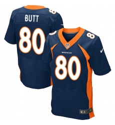 Nike Broncos #80 Jake Butt Navy Blue Alternate Mens Stitched NFL New Elite Jersey Nike Broncos #80 Jake Butt Navy Blue Alternate Mens Stitched NFL New Elite Jersey