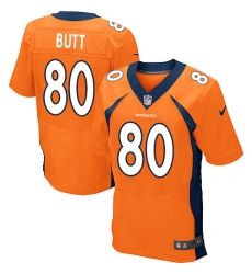Nike Broncos #80 Jake Butt Orange Team Color Mens Stitched NFL New Elite Jersey Nike Broncos #80 Jake Butt Orange Team Color Mens Stitched NFL New Elite Jersey