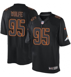 Nike Broncos #95 Derek Wolfe Black Mens Stitched NFL Impact Limited Jersey Nike Broncos #95 Derek Wolfe Black Mens Stitched NFL Impact Limited Jersey