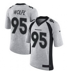 Nike Broncos #95 Derek Wolfe Gray Mens Stitched NFL Limited Gridiron Gray II Jersey Nike Broncos #95 Derek Wolfe Gray Mens Stitched NFL Limited Gridiron Gray II Jersey